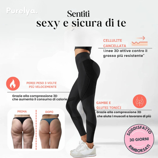 Leggings 3D Purelya – Ridefinisci la tua silhouette senza sforzo